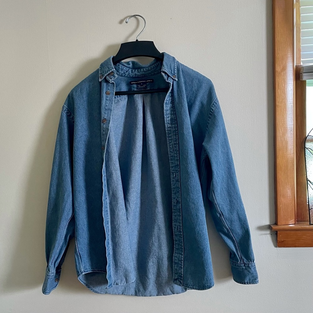 Vintage Ralph Lauren Polo Denim Button-up Size S